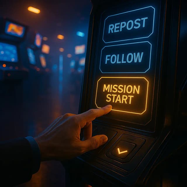 Prebuilt engagement games & social media missions