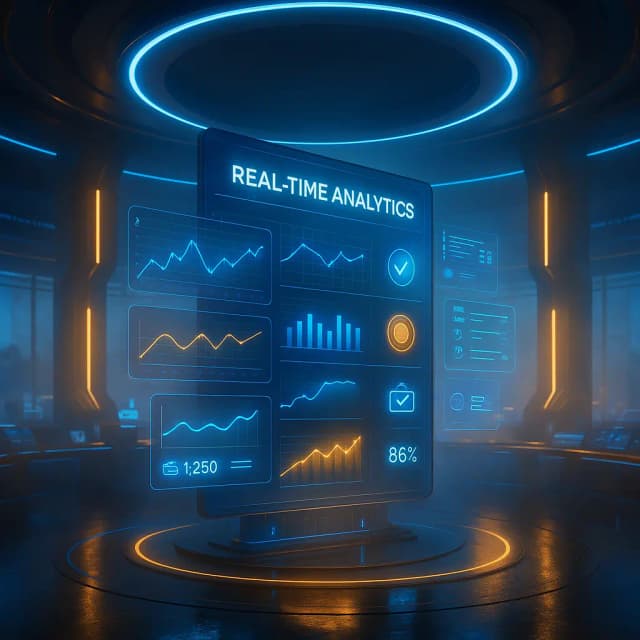 Real-time dashboard with live metrics