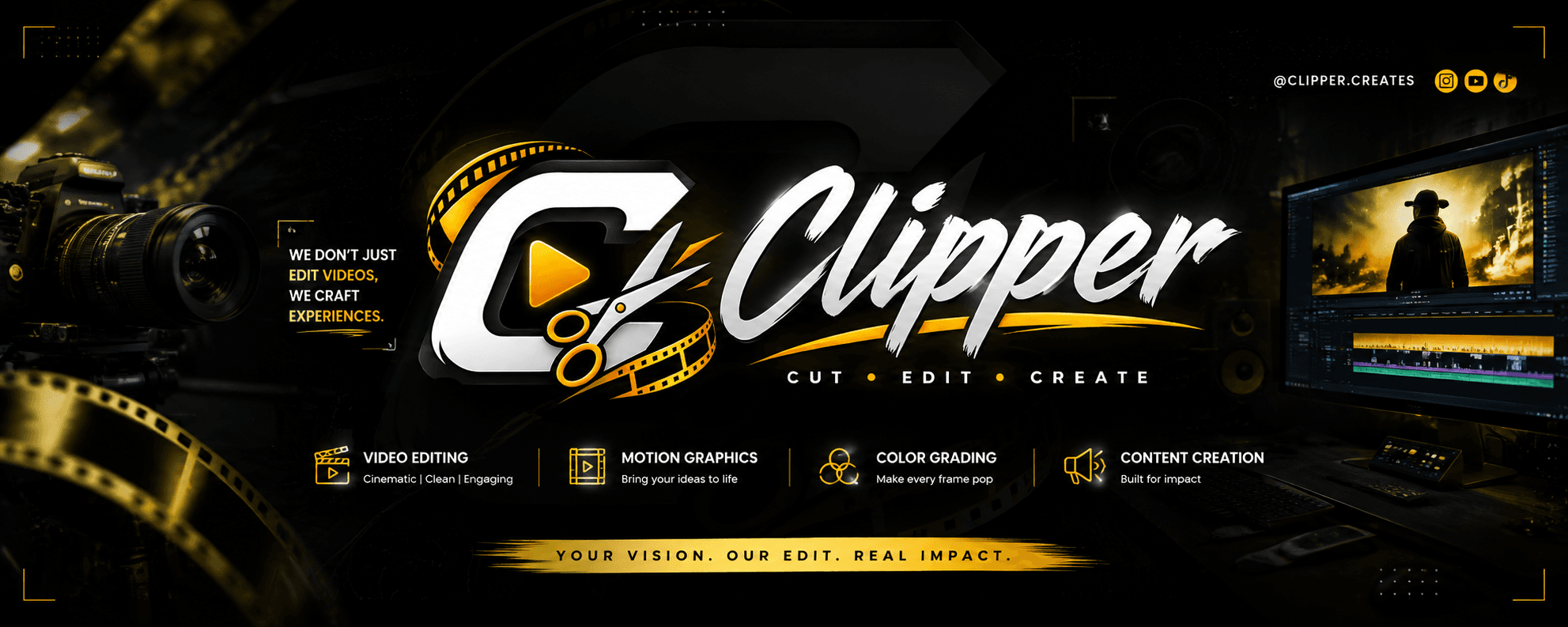 Clipping viral videos banner